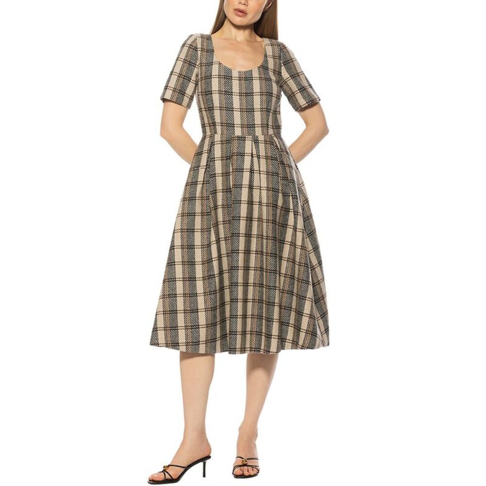Alexia Admor Womens Imani Dress, Brown